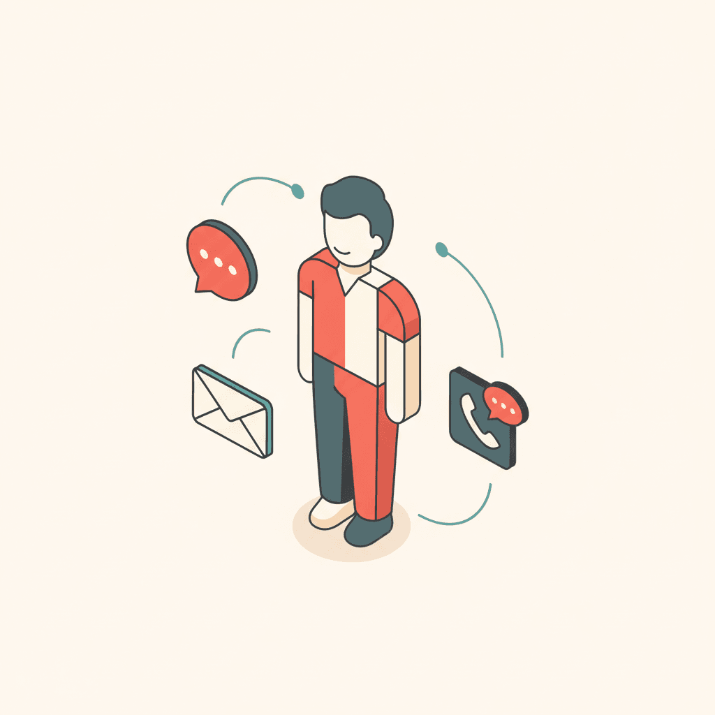 Unified chat, email, and SMS communications